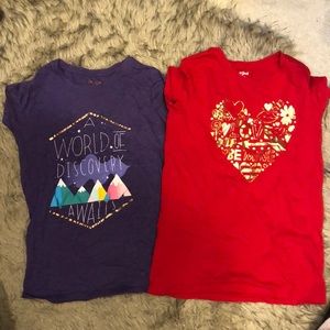 Cat & Jack shirt bundle size 14/16 in girls